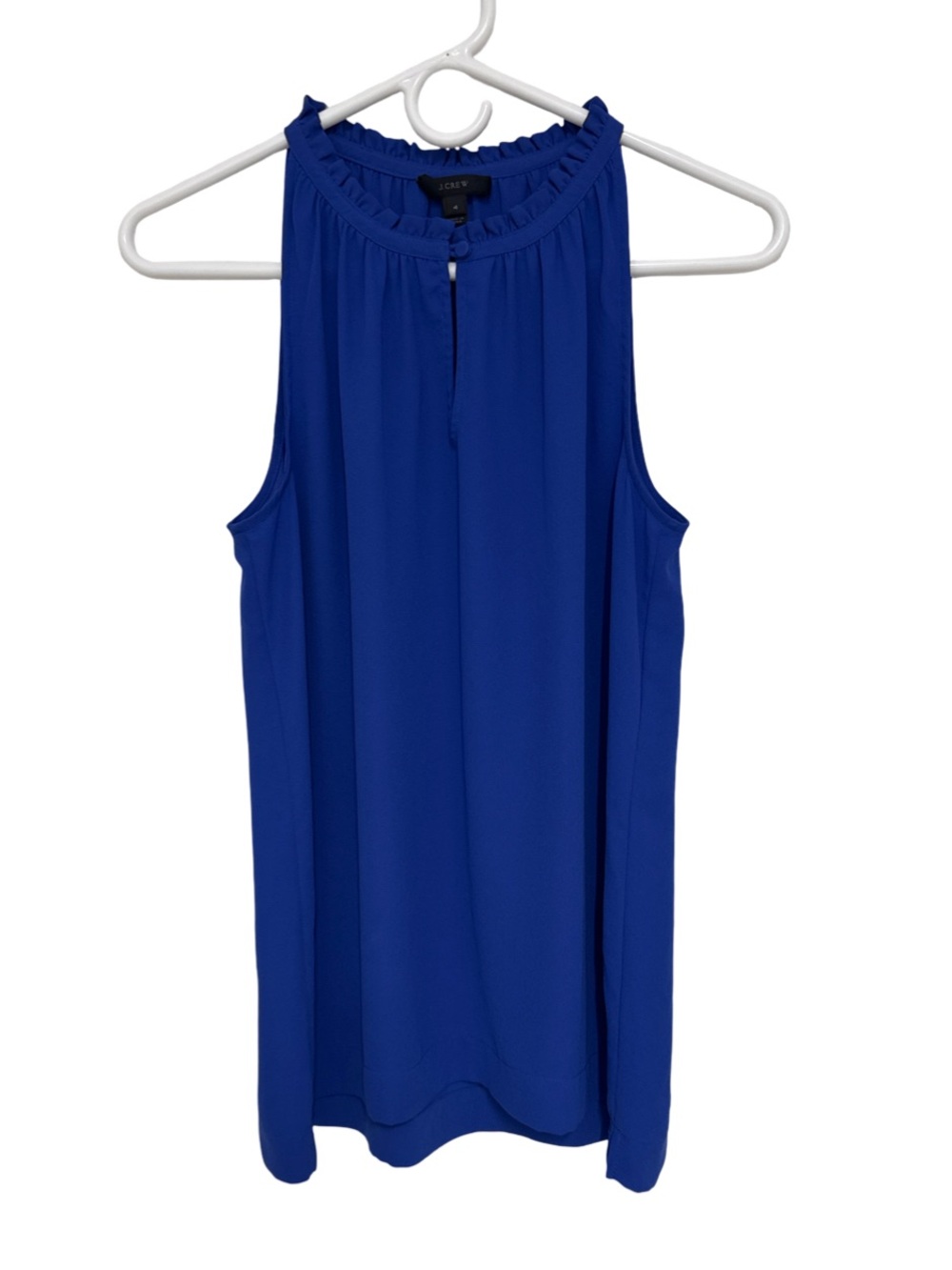 J.Crew Blue Sleeveless Tank Top Blouse Women’s 4